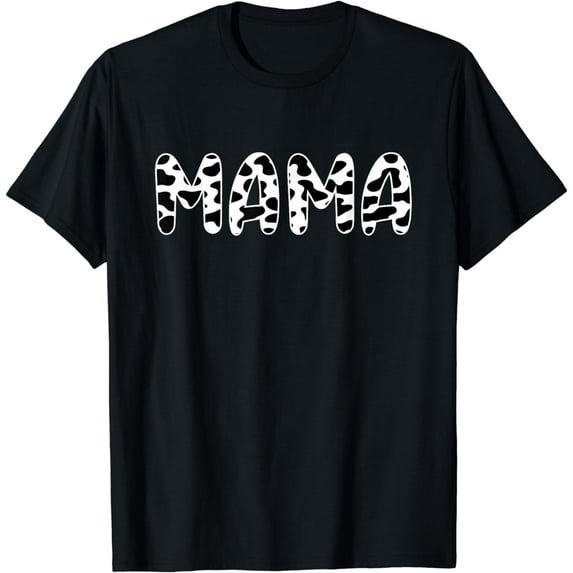 Cute Cow Mama Print Family Matching Funny Mothers Day Farm Funny Creative Graphic T-Shirt