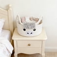 thumbnail image 1 of Cute Cow Nursery Storage Basket Woven Rope Gift Basket Small Organizer Bin With Ear Handles, 1 of 6