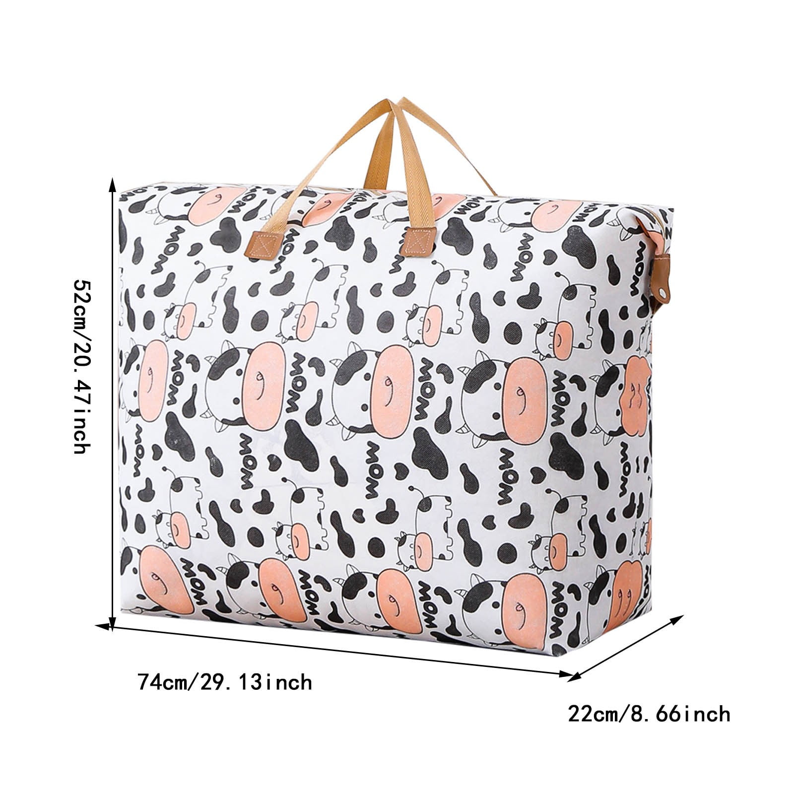 Cute Cow Pattern Comforter Bag for Moving and Travel and Camper