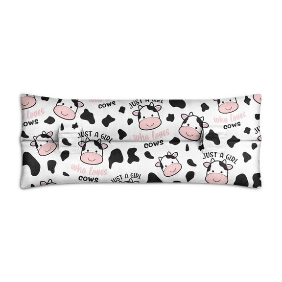 Cute Cow Pattern Seatbelt Pressure Relief Pillow - Post-Surgery Mastectomy Cushion for Women, Easy-Attach Universal Fit (Ideal Recovery Gift for Patients)
