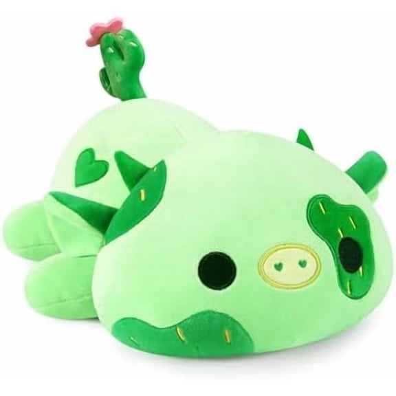 Cute Cow Plushie, Soft Stuffed Cactus Love Cow Plush Animal Toy Pillow Gift for Kids (Cactus Cow, 12")
