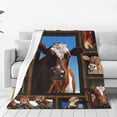 thumbnail image 1 of Cute Cow Print Blanket Cartoon Cow Print Bedding Blanket Lightweight Warm Blankets for Bedroom Living Room 50"x40", 1 of 7