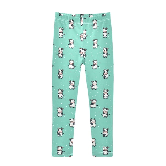 Cute Cow Printed Leggings Yoga Pants for in 4t to 10t