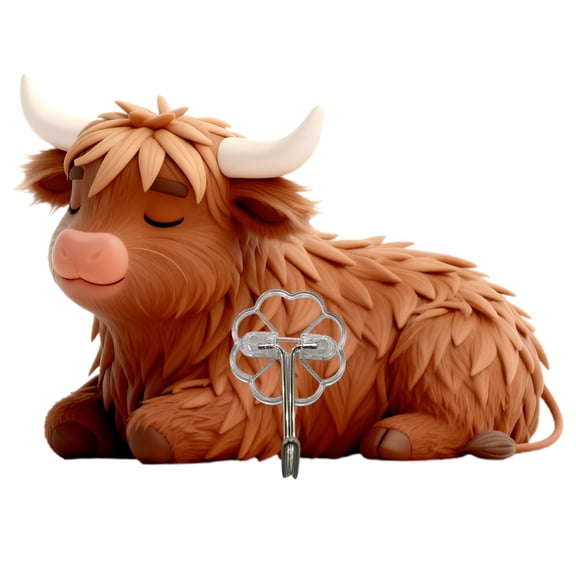 Cute Cow Wall Hooks for Entryway Coat Hat Key Organizer Durable Backing with Tape for Easy Adhesion