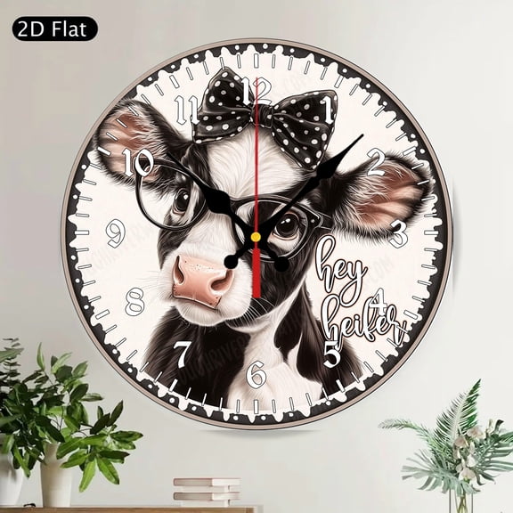 Cute Crab Welcome Beach Round Wall Clock Silent Non-Ticking Coastal Home Decor