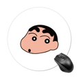 Cute Crayon Shinchan Round Mouse Pad NonSlip Rubber Base Gaming