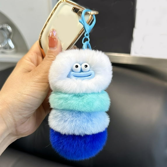 Cute Creative Plush Keychain Tote Bag Charm for Handbag, Purse, Backpack & Car Keys, Cat Pillow, Cat Toys