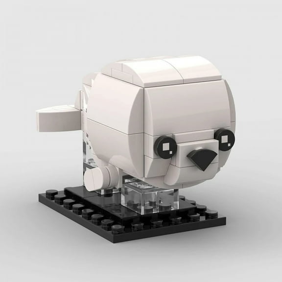 Cute Creative Desktop Decor Animal Seal Building Blocks Bricks Toys Model Sea Dog MOC Bricks Head Cartoon Pet Anime Kids Gifts