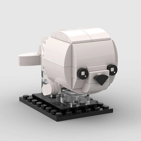 Cute Creative Desktop Decor Animal Seal Building Blocks Bricks Toys Model Sea Dog MOC Bricks Head Cartoon Pet Anime Kids Gifts