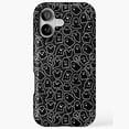 thumbnail image 1 of Cute Creepy Ghost Pattern Universal Phone Case for iPhone 11–17 Pro Max, 1 of 2