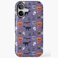 thumbnail image 1 of Cute Creepy Halloween Pattern Universal Phone Case for iPhone 11–17 Pro Max, 1 of 2
