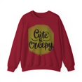 thumbnail image 1 of Cute  Creepy Unisex Heavy Blend Cotton Crewneck Sweatshirt, 1 of 11
