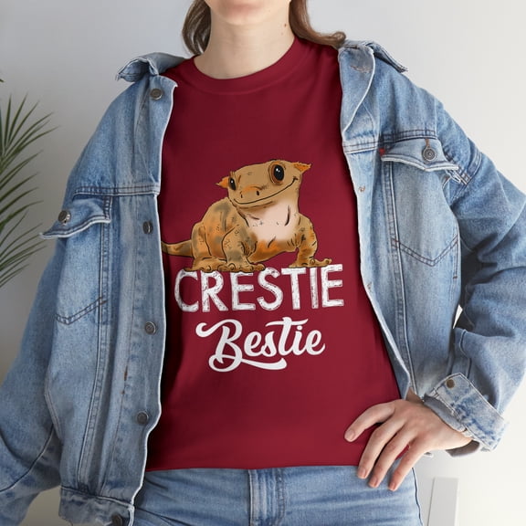 Cute Crested Gecko Crestie Bestie Gecko TShirt