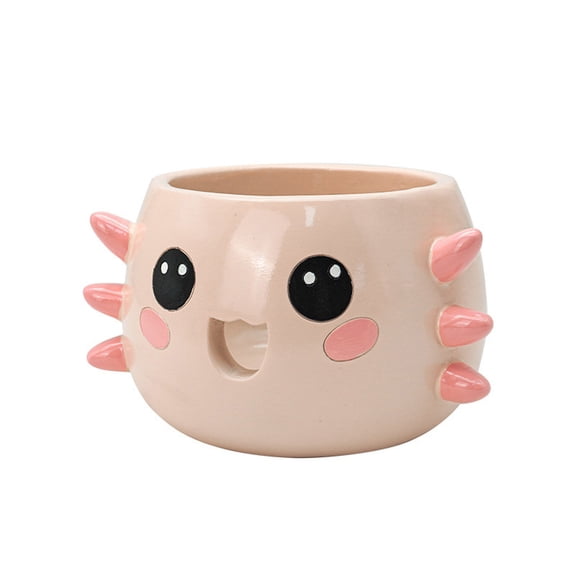 Cute Crochet Yarn Bowl Desktop Interested Yarn Storage Ornament Resin Crafts