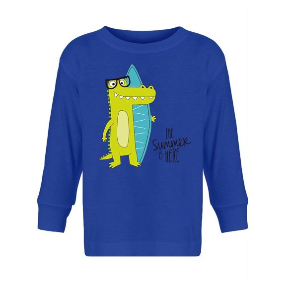 Cute Crocodile On The Beach Long Sleeve Toddler -Image by Shutterstock,  5 Toddler