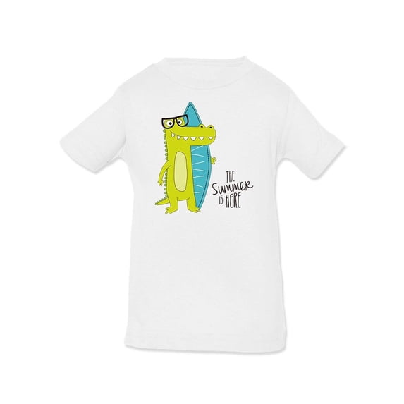 Cute Crocodile On The Beach T-Shirt Infant -Image by Shutterstock, 6 Months