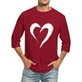 thumbnail image 1 of Cute Crop Tops for Men Trendy Men Blouses Elegant Casual Short Sleeve Red Shirts for Men Crop Basic Fitted Tees Plus Size Shirts for Men, 1 of 3