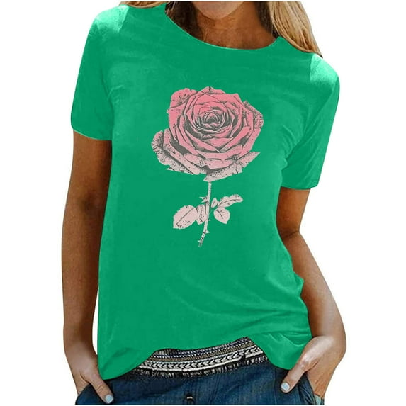 Cute Crop Tops for Women Trendy Tshirts Shirts Graphic Vintage Oversized Summer Shirts for Island Vacation