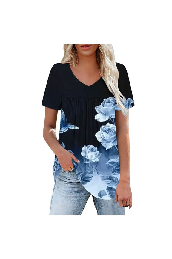 Cute Crop Tops for Women Trendy Women Blouses for Work Casual Hide Belly Tunic 2026 Summer