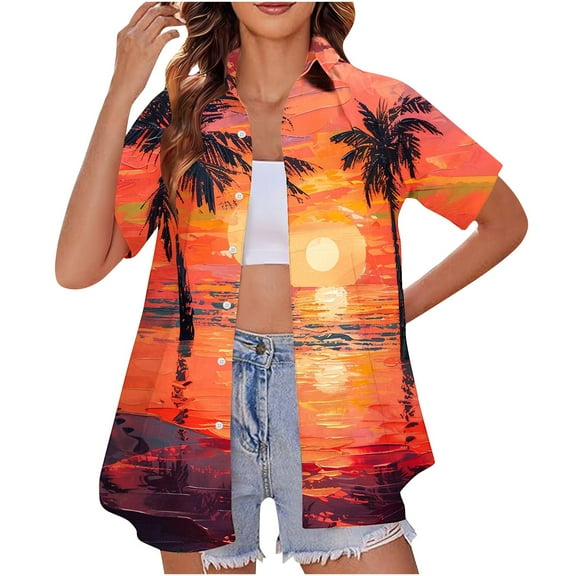 Cute Crop Tops for Women Tshirts Shirts Graphic Plus Size Beach Shirt Sunshine White