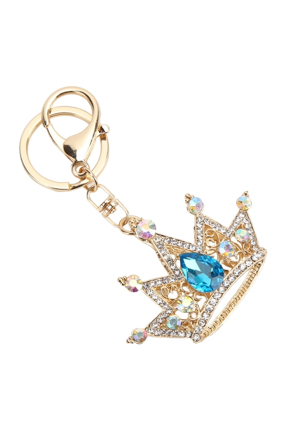 Cute Crown Keychain, Elegant Rhinestone Keychain, Rhinestone Keychain Shiny Exquisite Design Keychain for Car Pendant Bag Ornament, Wallet Pendant