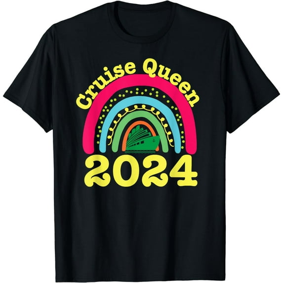 Cute Cruise Queen 2024 Carnival Cruise Lover Trip For Womens T-Shirt