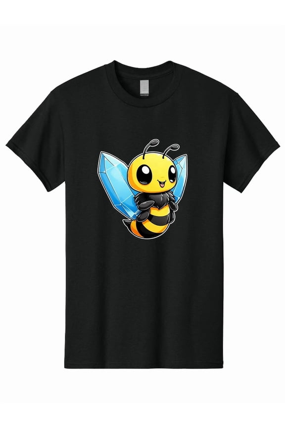 Cute Crystal Bee Kawaii Insect Lover Gift Gemstone Honeybee Unisex T-Shirt, S-5XL