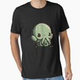 thumbnail image 1 of Cute Cthulhu Mythos Creature with Festive Winter Style Unisex T-Shirt, up to size 5XL, 1 of 2