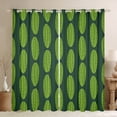 thumbnail image 1 of Cute Cucumbers Blackout Curtains Watercolor Green Pickles Curtains for Pickle Lovers, Cartoon Funny Vegetables Curtains & Drapes Botanical Plants Window Curtains 42''Wx84''L, 1 of 5