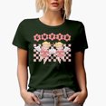 thumbnail image 1 of Cute Cupid Vibes, Retro Valentine's Day Gift, Military Green T-Shirt, Large, 1 of 5
