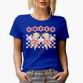 thumbnail image 1 of Cute Cupid Vibes, Retro Valentine's Day Gift, Royal Blue T-Shirt, Medium, 1 of 5