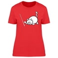 thumbnail image 1 of Cute Curious Kitten Playing T-Shirt Women -Image by Shutterstock, Female Large, 1 of 2