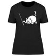 thumbnail image 1 of Cute Curious Kitten Playing T-Shirt Women -Image by Shutterstock, Female Small, 1 of 2