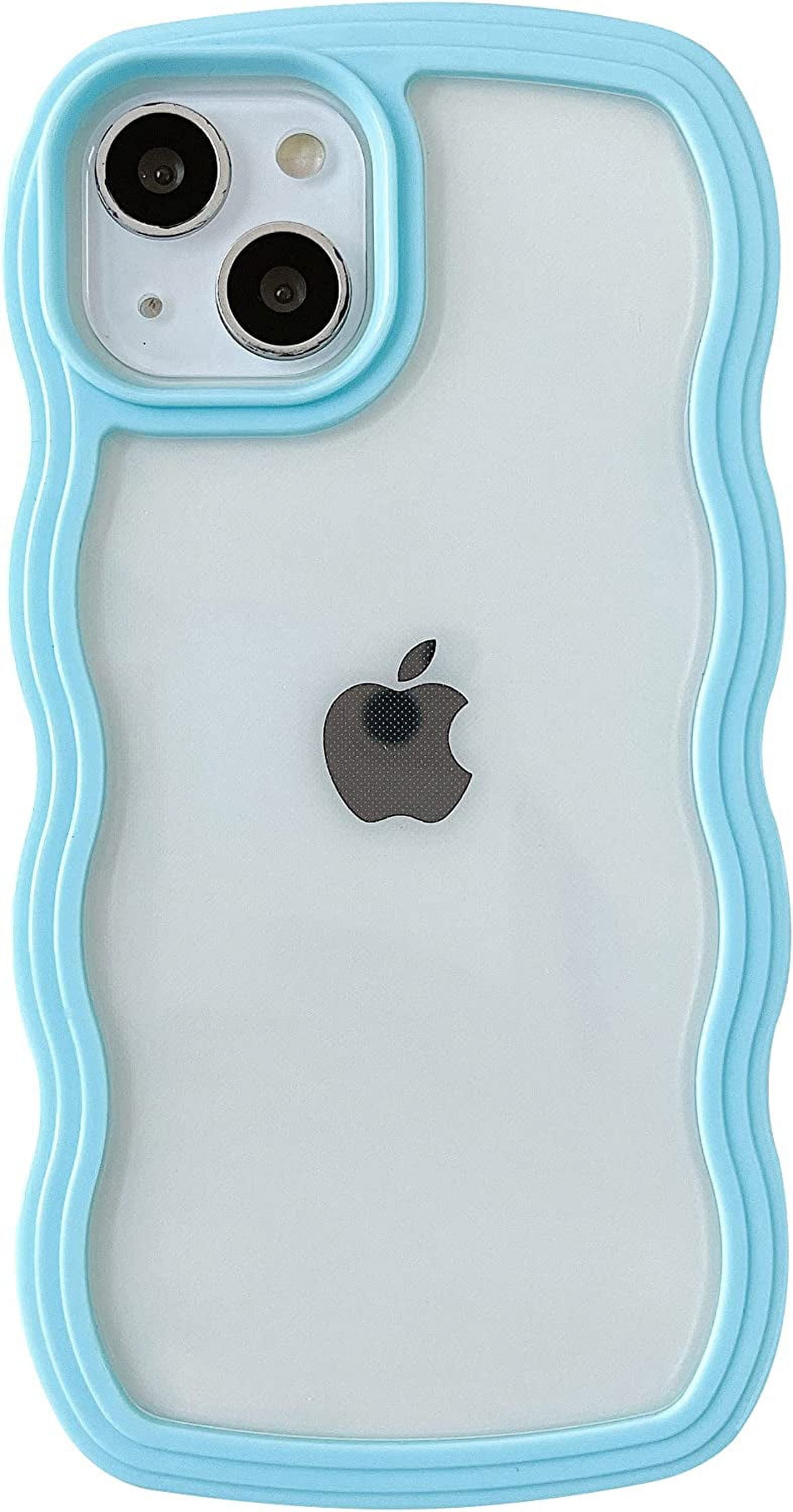 Cute Curly Wave Frame Shape Shockproof Soft Compatible with iPhone Case