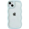 thumbnail image 1 of Cute Curly Wave Frame Shape Shockproof Soft Compatible with iPhone Case (Green,iPhone 12 Pro Max), 1 of 6