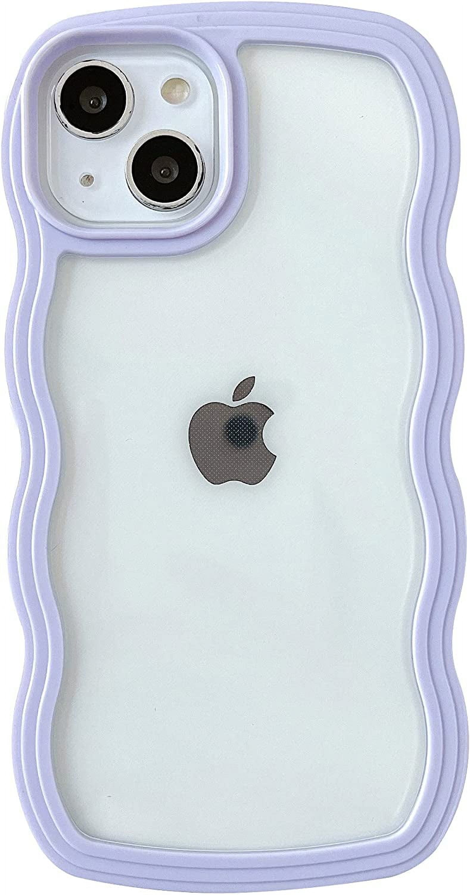 Case For IPhone 13 Pro 6.1 Inch, Cute Solid Color Curly Wave Shape Shockproof Soft Bumper Phone Case Candy Water Ripple 3d Silicon Slim Pretty Aesthetic C