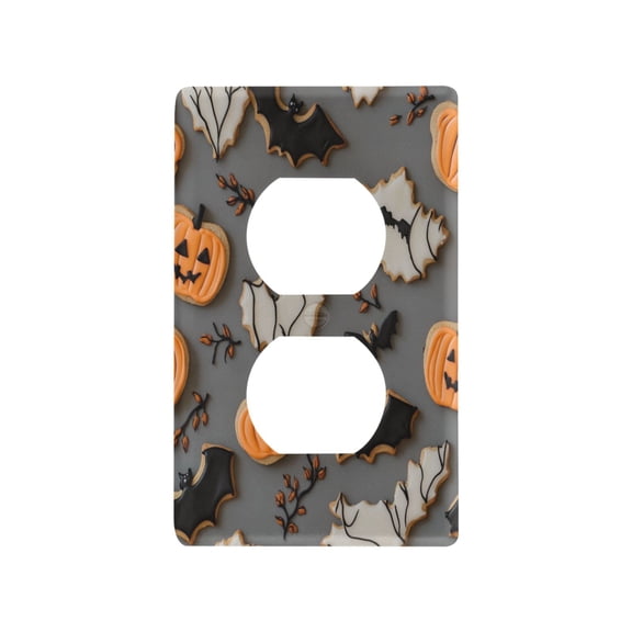 Cute Cutout Cookies Decorated Light Switch Cover Switch Plate Outlet Cover Plug Cover for Electrical Outlet