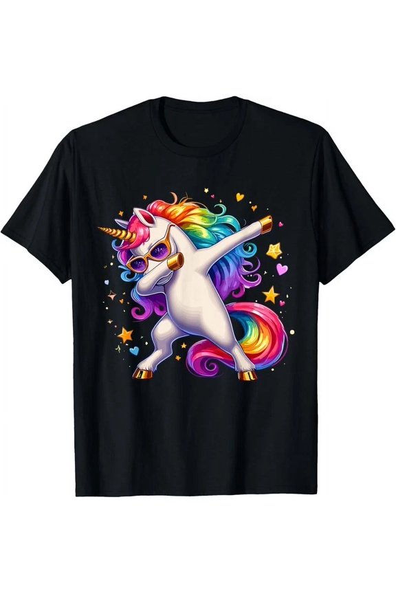 Cute Dab Funny Dabbing Unicorn T-Shirt Unisex S-5XL Hot Trending Shirt, Vintage Birthday Gift