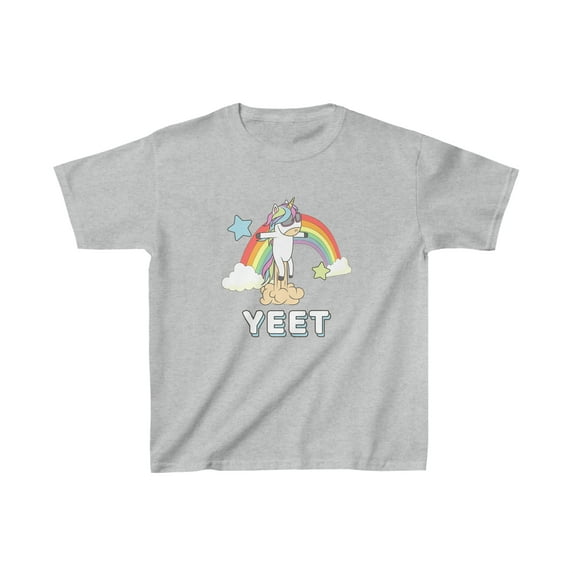 Cute Dabbing Dancing Unicorn Celebration Yeet Kids T-Shirt