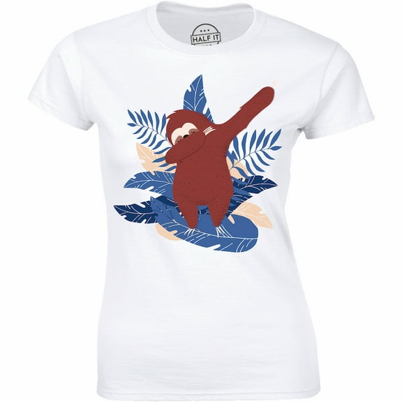 Cute Dabbing Wild Sloth - Funny Slow Moving Animal Women's Gift T-Shirt