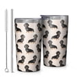 thumbnail image 1 of Cute Dachshund 10oz Tumblers Stainless Steel Tumbler with Lid and Straw,Vacuum Insulated Double Wall Travel Tumbler Cups with Cleaning Brush for Coffee, Tea, 1 of 4