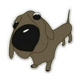 thumbnail image 1 of Cute Dachshund - 12" Vinyl Sticker Waterproof Decal, 1 of 1