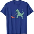 thumbnail image 1 of Cute Dachshund Dinosaur Funny Wiener Dog Unisex T-Shirt for Men Women Kids Toddler,Royal Blue Color,Size M, 1 of 5