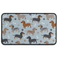 thumbnail image 1 of Cute Dachshund and Dog Footprint Door Rugs,Washable Non Slip Door Mats Indoor,Decorative Door Mats,Entry Mat Indoor for Entrance,Bedroom,Kitchen,Bathroom,30"x17", 1 of 6