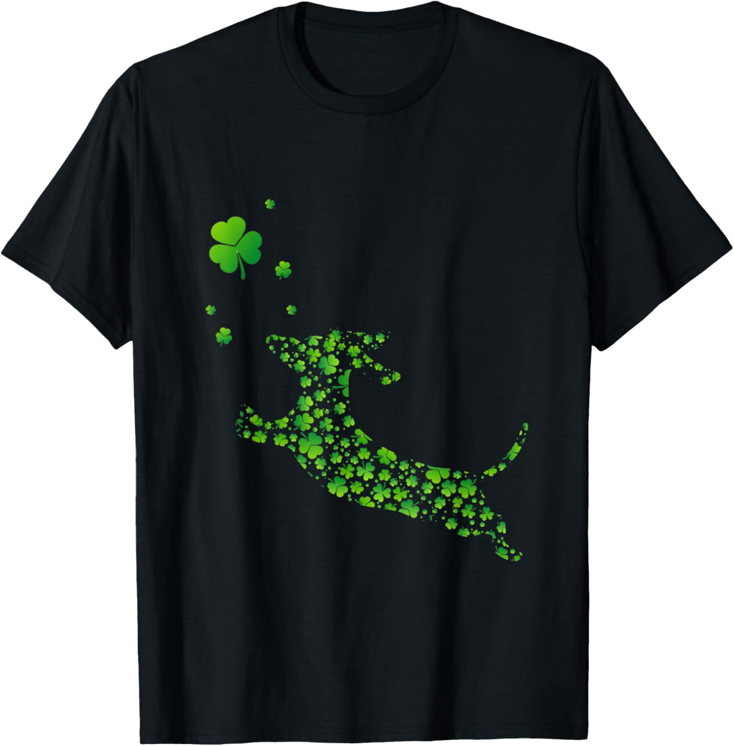 Cute Dachshund Dog With Irish Shamrock St Patricks Day Men Women T ...