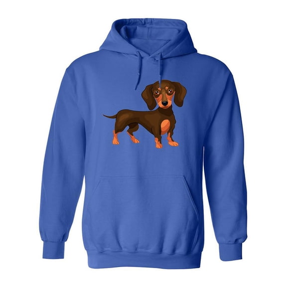 Cute Dachshund Drawing Hoodie Women -SPIdeals Designs, Female 4X-Large