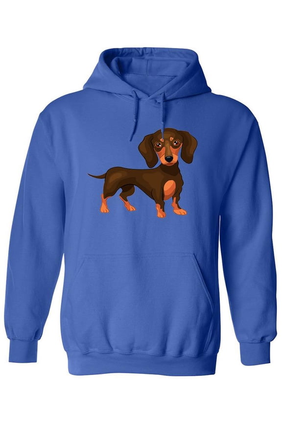 Cute Dachshund Drawing Hoodie Women -SPIdeals Designs, Female 5X-Large