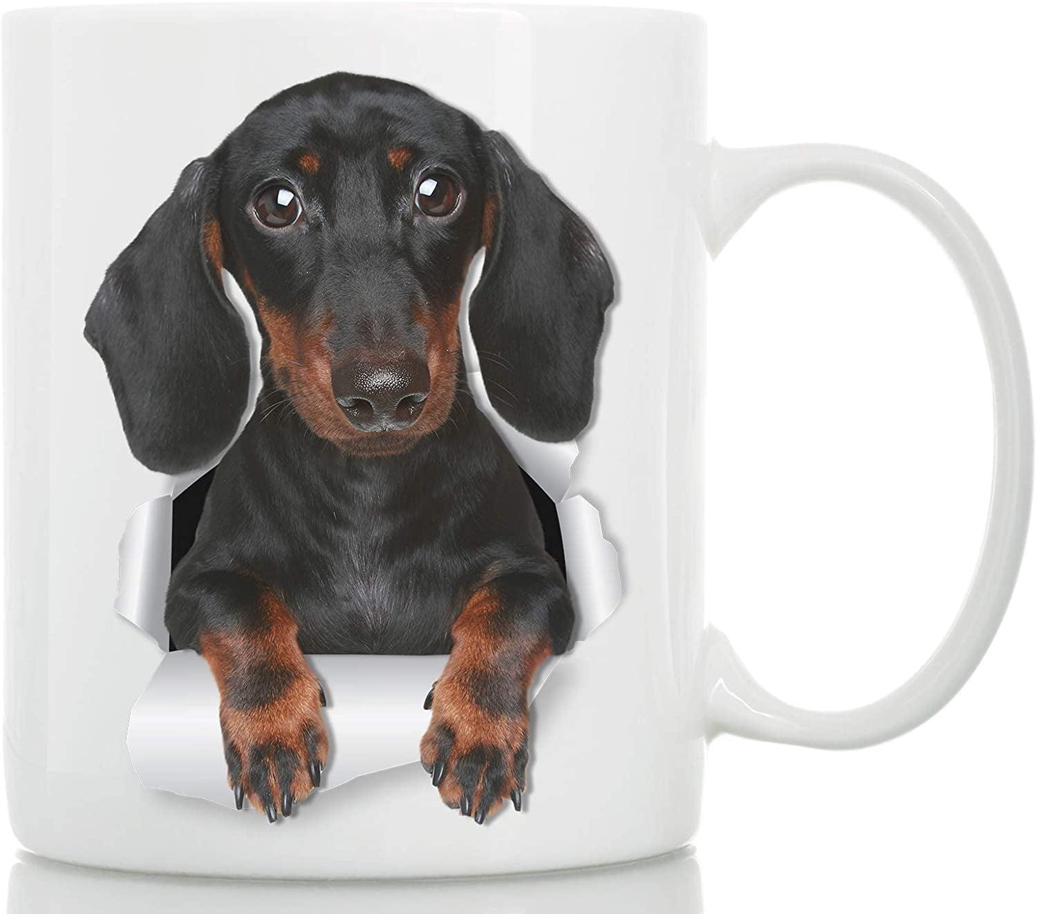 Cute Dachshund Mug Tan Black Dachshund Ceramic Coffee Mug Gift for — free download
