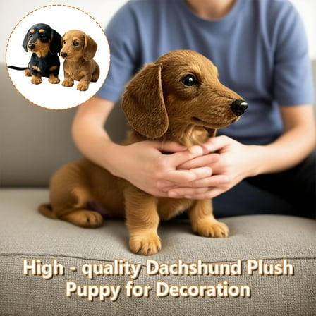 Cute Dachshund Plush Toys Dog Stuffed Animal Dachshund Plush Animals Cute Plushies Stuffed Dogs Soft Cuddly Dog Toy Emotional Healing on Demand for Birthday Children's Party, Gift for Children