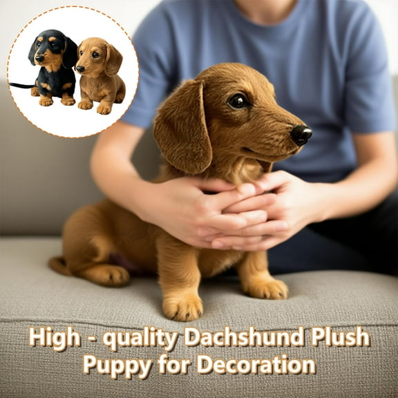 Cute Dachshund Plush Toys Dog Stuffed Animal Dachshund Plush Animals Cute Plushies Stuffed Dogs Soft Cuddly Dog Toy Emotional Healing on Demand for Birthday Children's Party, Gift for Children